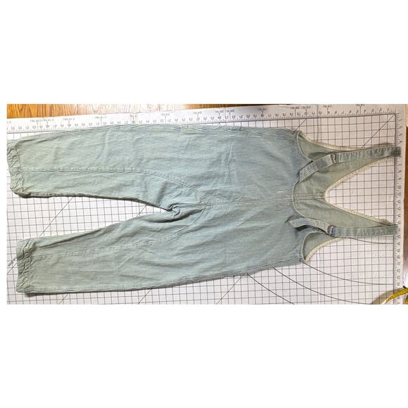 Free People Pinstripe Jumpsuit in Soft Blue - Picture 6 of 9